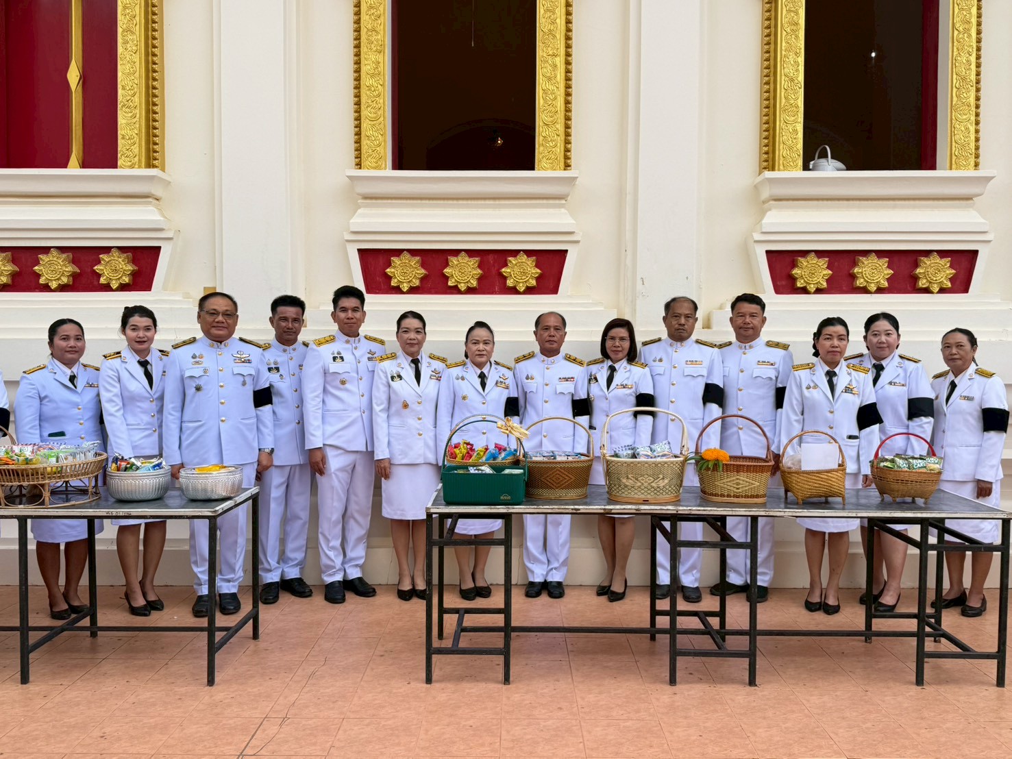 title - ส.ป.ก. ยโสธร ร่วมพิธีทำบุญตักบาตรและพิธีบำเพ็ญกุศล (สัตตมวาร ๗ วัน) เพื่ออุทิศถวายเป็นพระกุศล สมเด็จพระเจ้าลูกเธอ เจ้าฟ้าพัชรกิติยาภา นเรนทิราเทพยวดี กรมหลวงราชสาริณีสิริพัชร มหาวัชรราชธิดา  ณ วัดศรีธรรมาราม (พระอารามหลวง) อำเภอเมืองยโสธร จังหวัดยโสธร